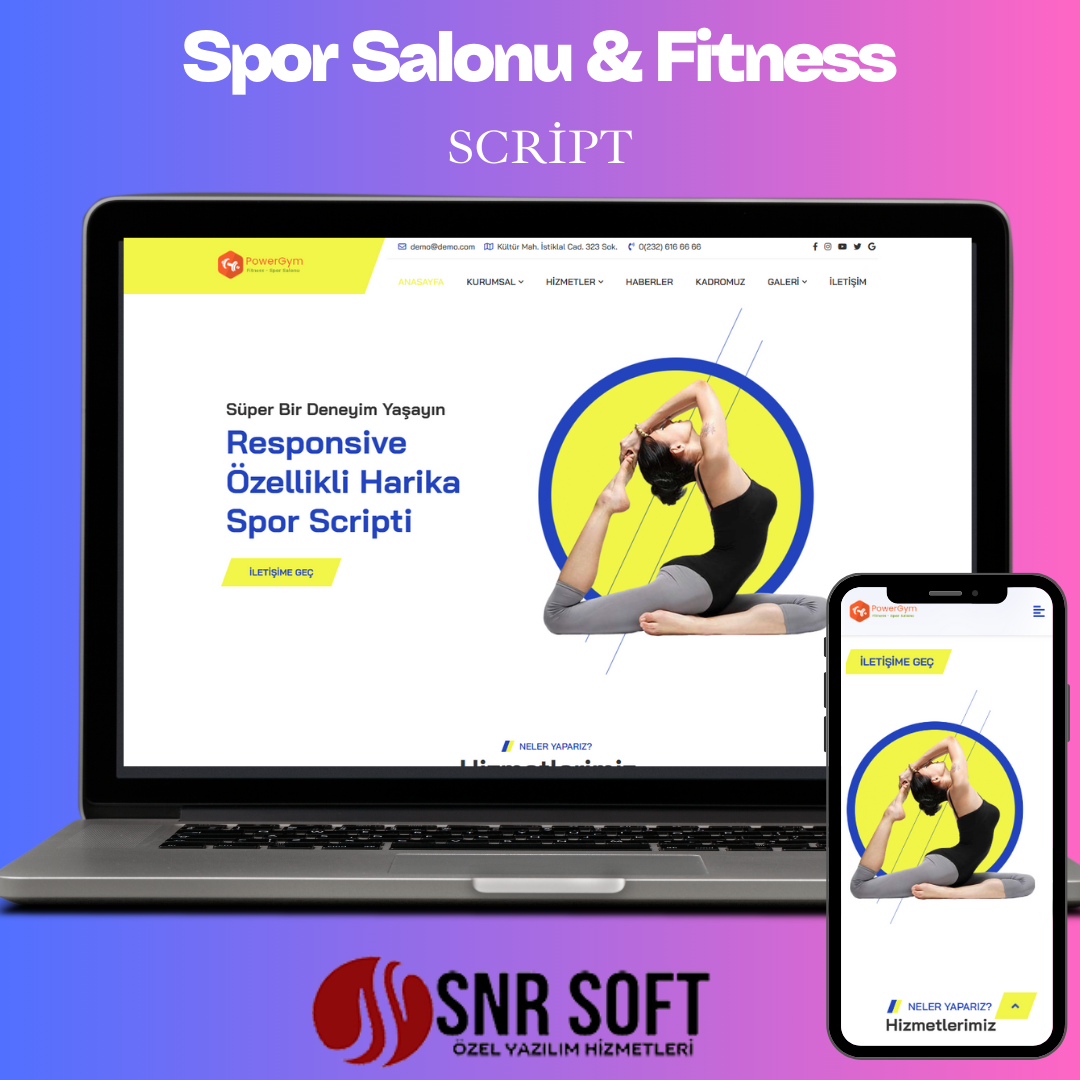 Spor Salonu & Fitness Scripti 