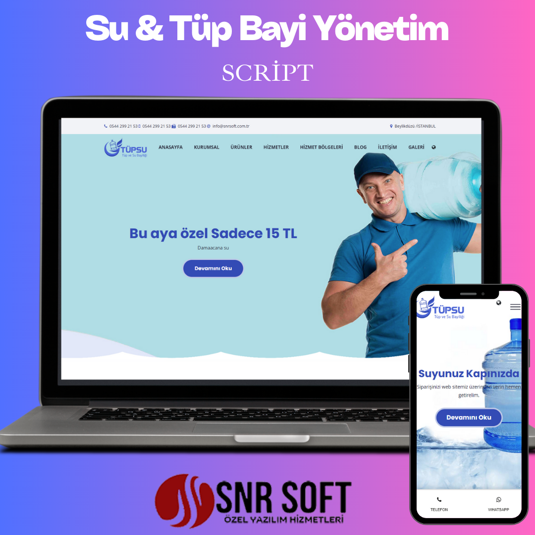 Su & Tüp Bayi Yönetim Scripti 