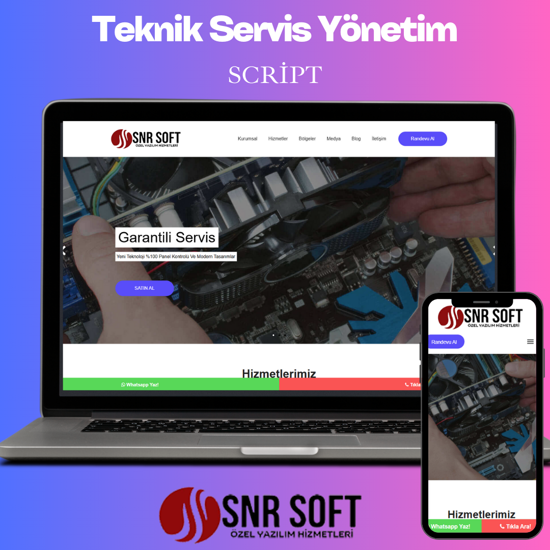 Teknik Servis Yönetim Scripti 